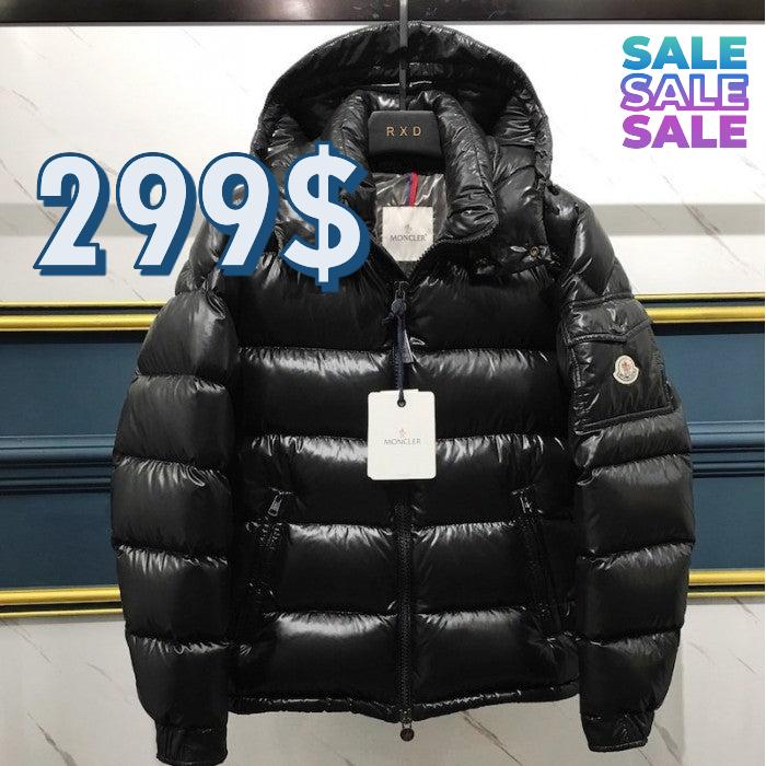 Moncler Maya Down quilted nylon laque jacket black