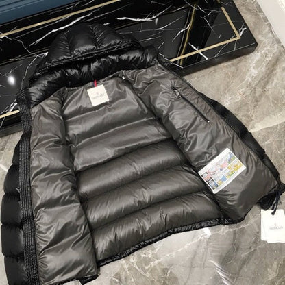 Moncler Maya Down quilted nylon laque jacket black