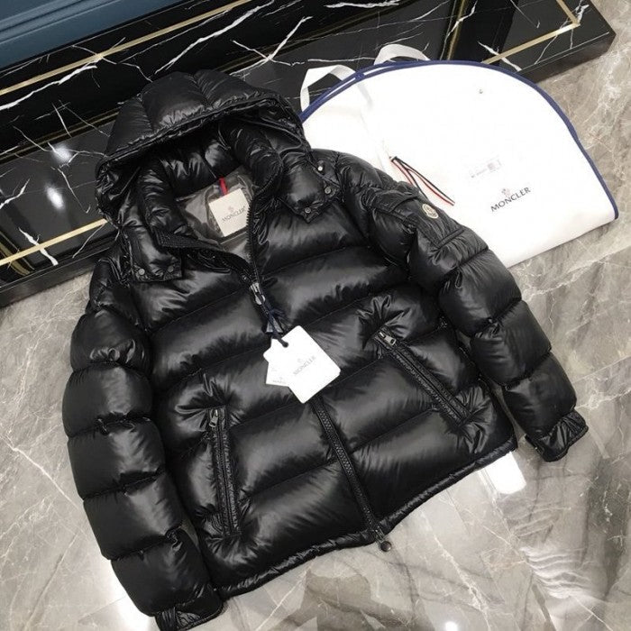 Moncler Maya Down quilted nylon laque jacket black