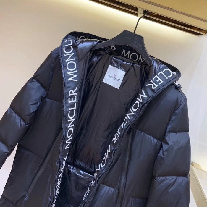 Mon Montcler Down Nylon laque long coat