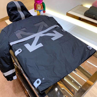 Mon x Off White Coat Jacket Black