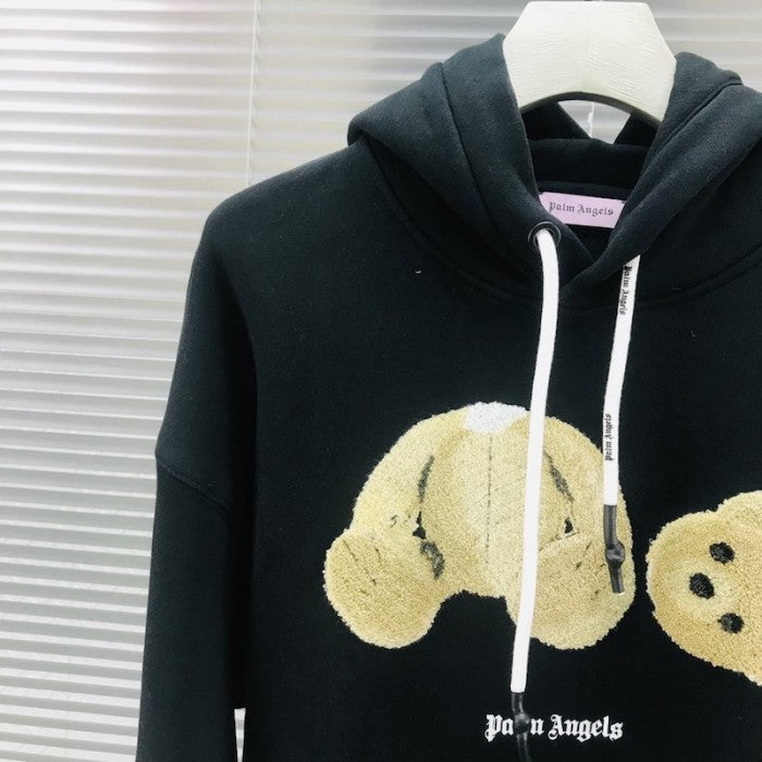 Palm Angels Bear Hoodies Black