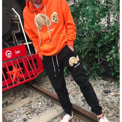 Palm Angels Bear Hoodies Orange