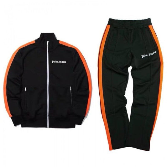 Palm Angels Classic Track Jacket & Pants Tracksuit Black/Orange