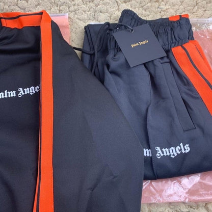 Palm Angels Classic Track Jacket & Pants Tracksuit Black/Orange