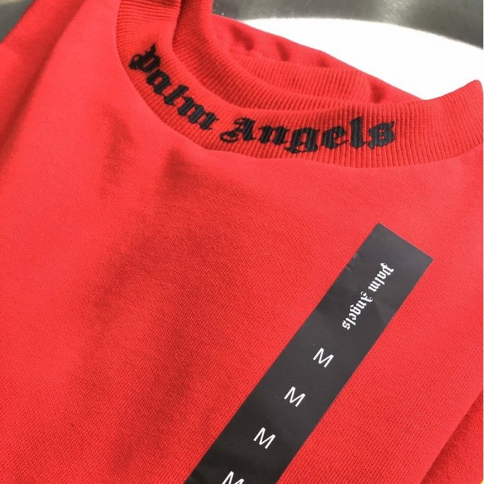 Palm Angels Logo Long Sleeves Green