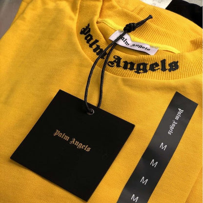 Palm Angels Logo Long Sleeves Green