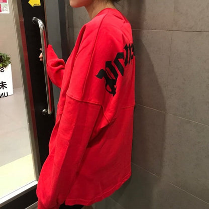 Palm Angels Logo Long Sleeves Red