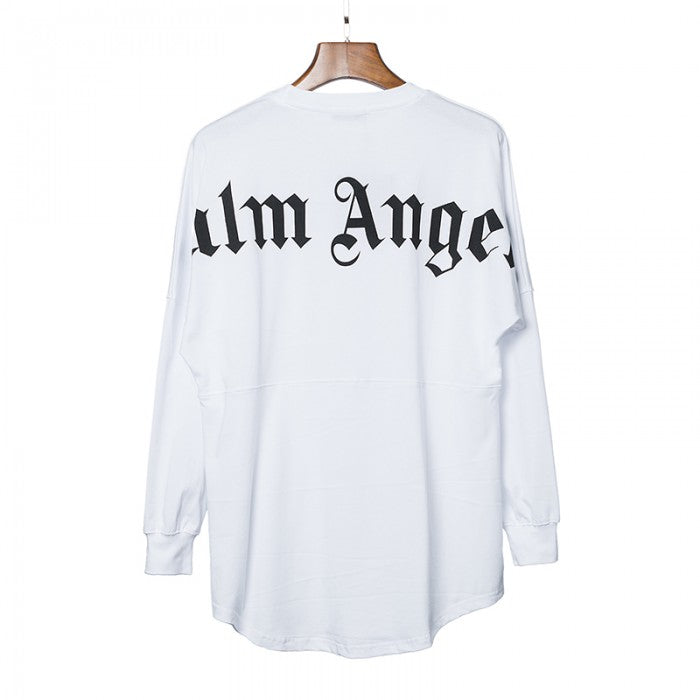 Palm Angels Logo Long Sleeves White