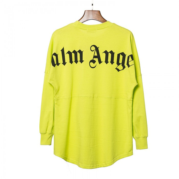 Palm Angels Logo Long Sleeves Green