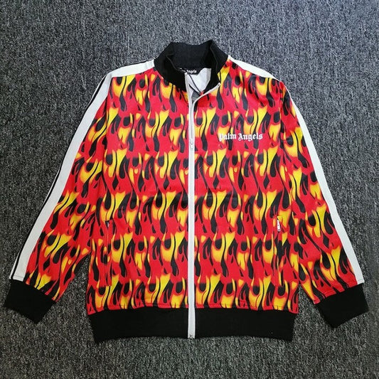 Palm Angels Burning Flames Track Jacket & Pants Tracksuit