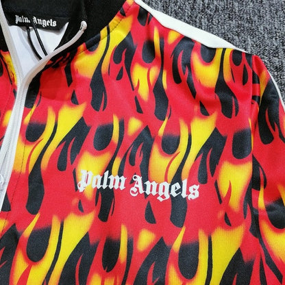 Palm Angels Burning Flames Track Jacket & Pants Tracksuit