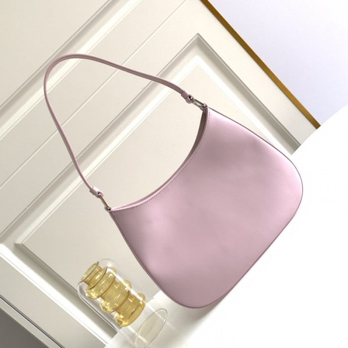 Prada Cleo brushed leather shoulder bag Pink