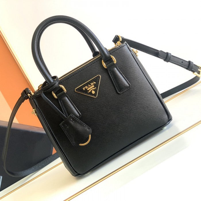 Prada Galleria Saffiano leather mini bag Black