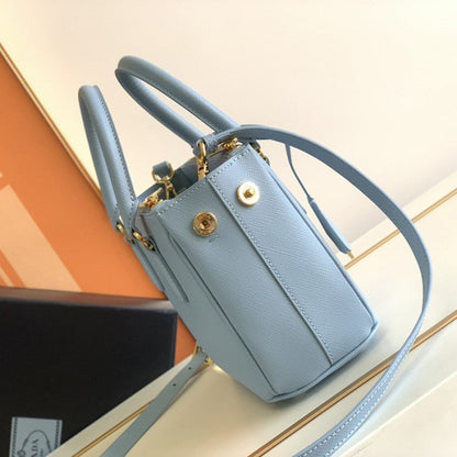 Prada Galleria Saffiano leather mini bag Light Blue