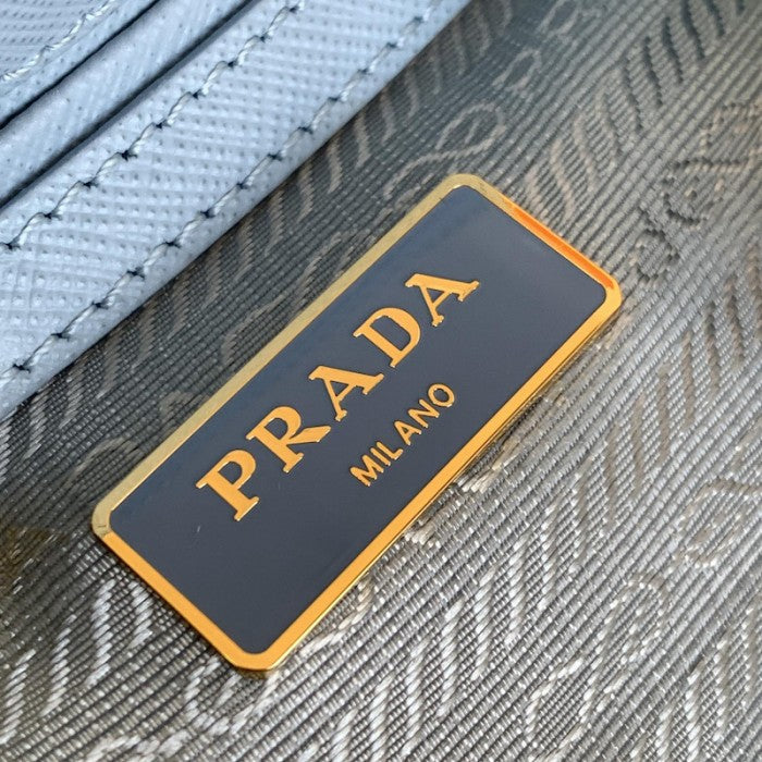 Prada Galleria Saffiano leather mini bag Light Blue