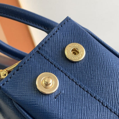 Prada Galleria Saffiano leather mini bag Dark Blue