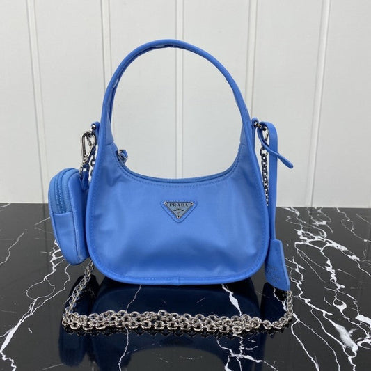 Prada Re-Edition 2005 nylon 3 in 1 shoulder bag blue