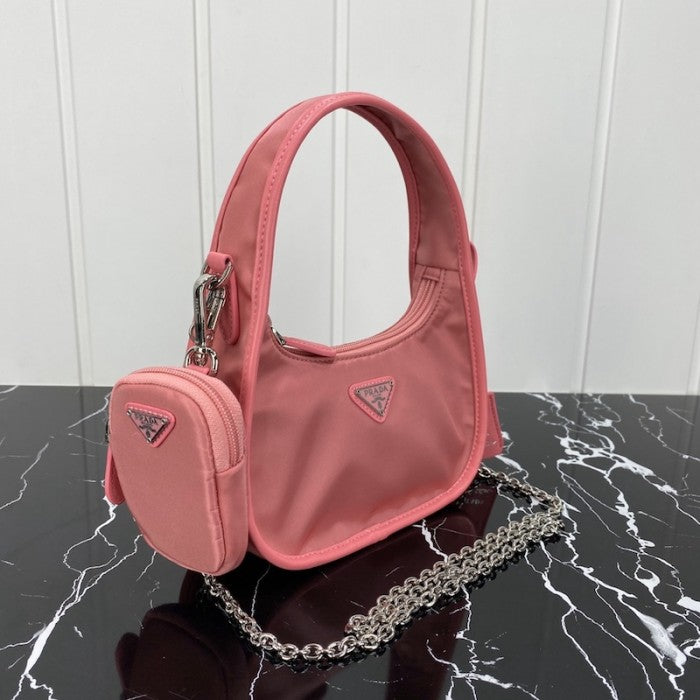 Prada Re-Edition 2005 nylon 3 in 1 shoulder bag pink