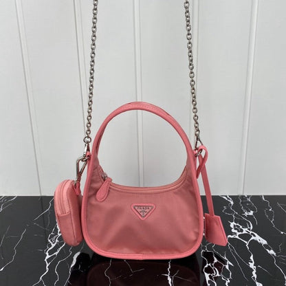 Prada Re-Edition 2005 nylon 3 in 1 shoulder bag pink