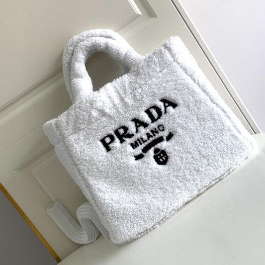 Prada Terry tote bag White