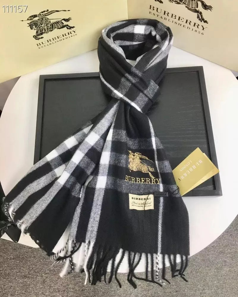 Burberry Fashion Unisex Warm Plaid Scarf with Box