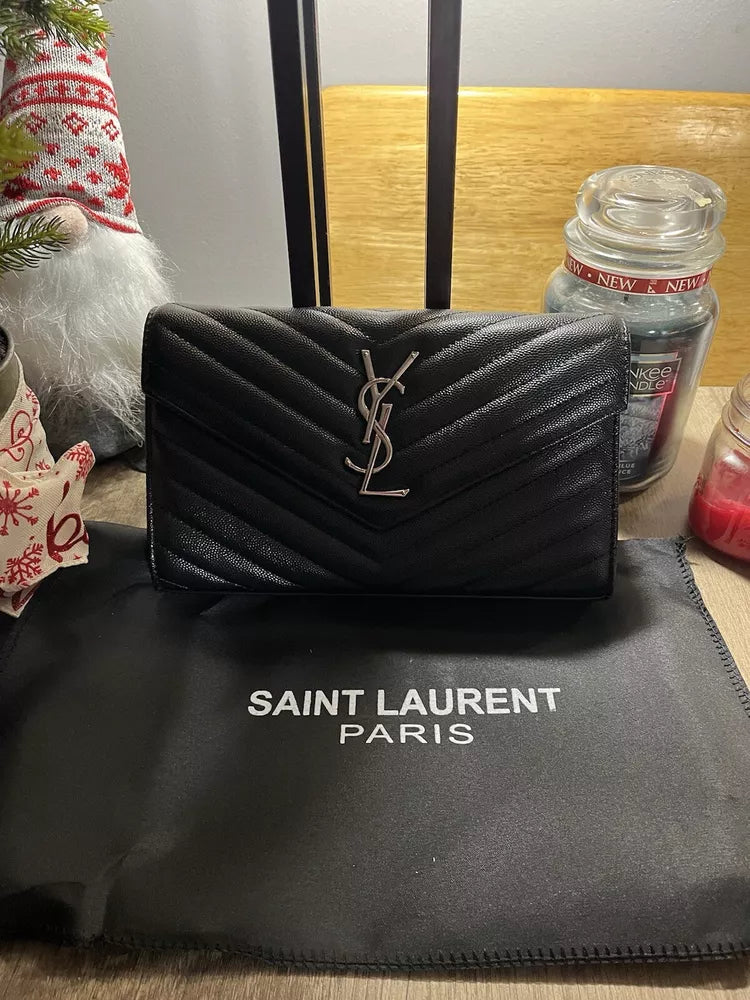 Yves Saint Laurent on Black Crossbody Bag