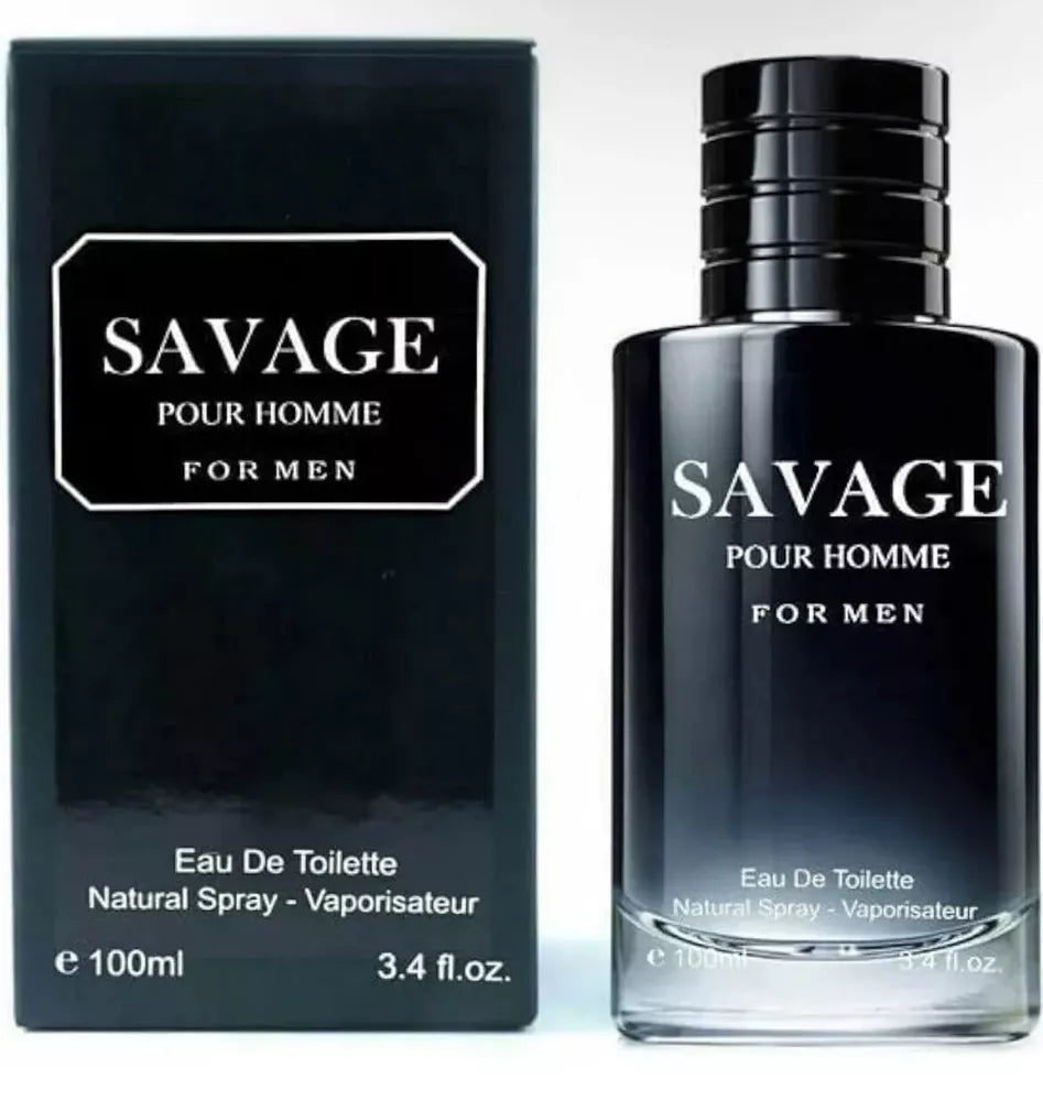 Savage Pour Homme by Fragrance Couture 3.4oz EDP Spray for Men New Sealed Box