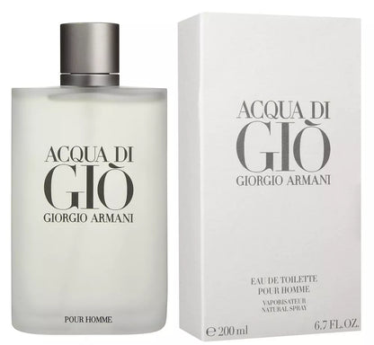 ACQUA DI GIO BY GIORGIO ARMANI Eau De Toilette 6.7OZ 200 ML BRAND NEW SEALED BOX