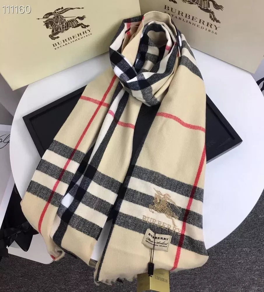 Burberry Fashion Unisex Warm Plaid Scarf with Box