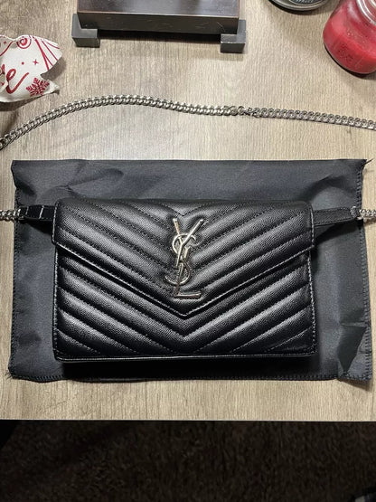 Yves Saint Laurent on Black Crossbody Bag