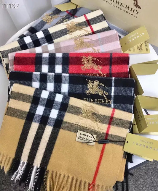 Burberry Fashion Unisex Warm Plaid Scarf with Box