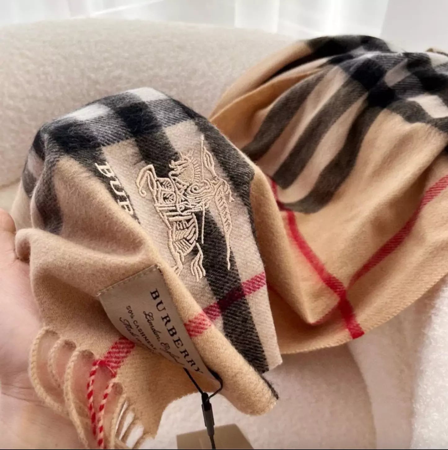 Burberry Fashion Unisex Warm Plaid Scarf with Box