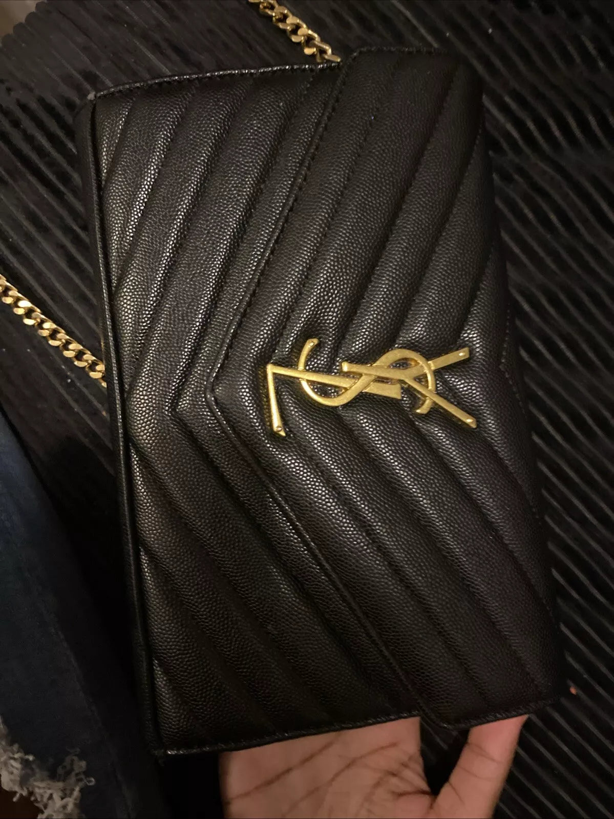 Yves Saint Laurent on Black Crossbody Bag