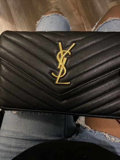 Yves Saint Laurent on Black Crossbody Bag