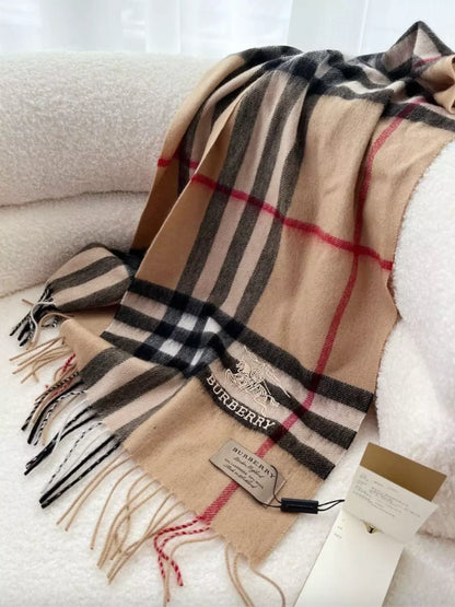 Burberry Fashion Unisex Warm Plaid Scarf with Box