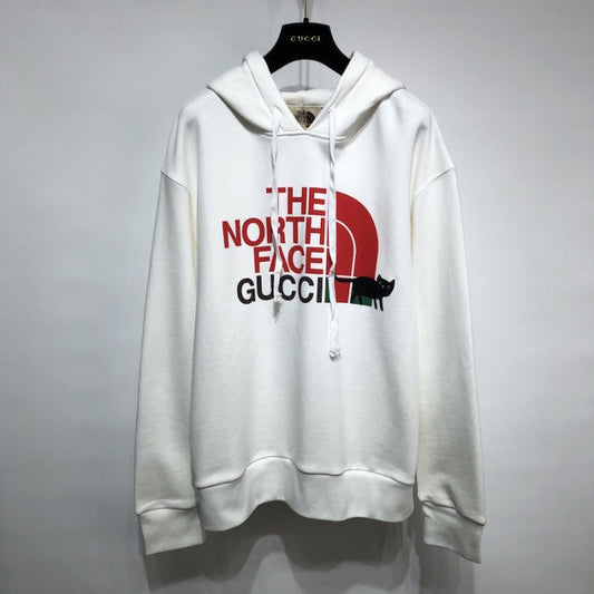 The North Face x Gucci Hoodie  / Black Cat White