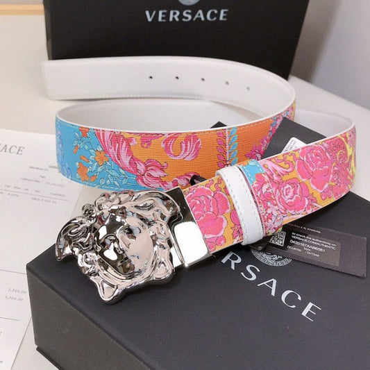 Versace Fluo Barocco Print Palazzo Belt