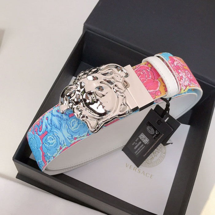 Versace Fluo Barocco Print Palazzo Belt