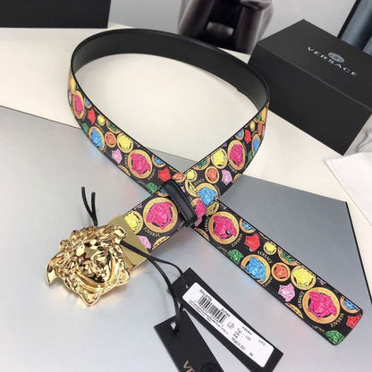 Versace La Medusa Leather Belt