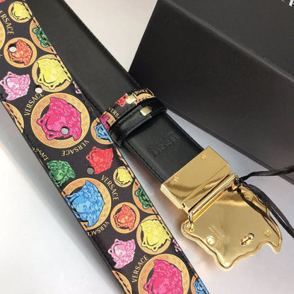 Versace La Medusa Leather Belt