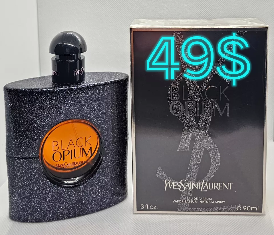 Black Opium By Yves Saint Laurent 3oz Eau De Parfum EDP Spray New