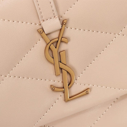 YSL Saint Laurent Le 57 Hobo Bag in Quilted Lambskin Beige